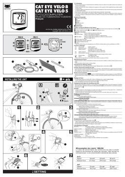 CAT EYE Velo 8 Manuel du propriétaire
