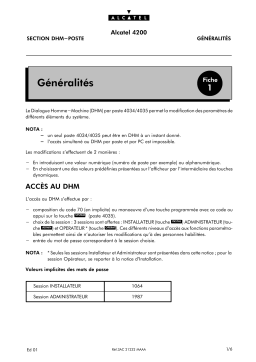 Alcatel-Lucent 4200 Manuel du propriétaire