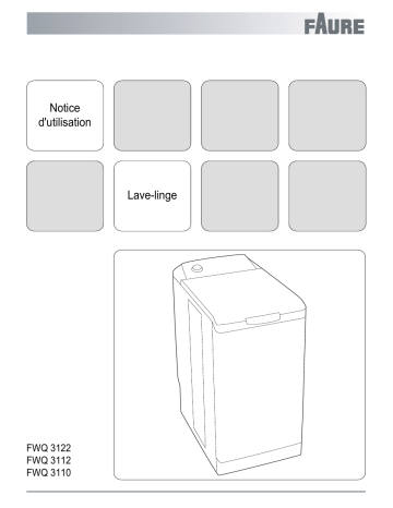 FWQ 3122 | Faure FWQ 3110 Manuel du propriétaire | Fixfr