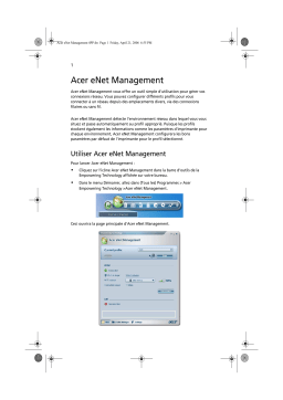 Acer ENET MANAGEMENT Manuel du propriétaire