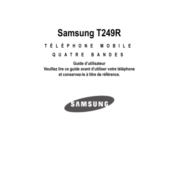 Samsung SGH-T249R Manuel du propriétaire | Fixfr