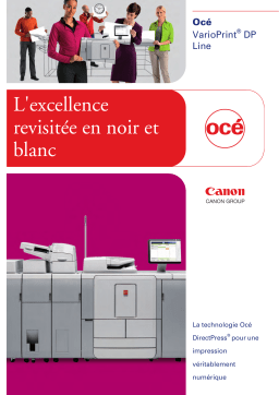 Canon Oce VarioPrint DP Line Manuel du propriétaire