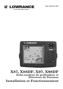 Lowrance X87 Manuel du propriétaire