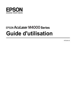 Epson ACULASER M4000DN Manuel du propriétaire