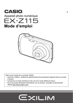 Casio Exilim EX-Z115 Manuel du propriétaire