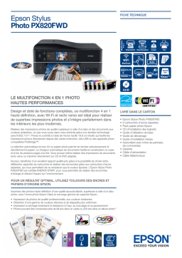 Epson Stylus Photo PX820FWD Manuel du propriétaire