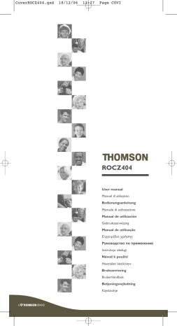 Thomson ROC Z404 Manuel du propriétaire | Fixfr