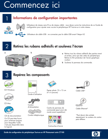 HP PHOTOSMART C7100 ALL-IN-ONE Manuel du propriétaire | Fixfr