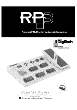 DigiTech RP3 Manuel utilisateur