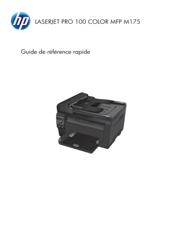 LASERJET PRO 100 COLOR MFP M175NW | HP LASERJET PRO 100 COLOR MFP M175A Manuel du propriétaire | Fixfr