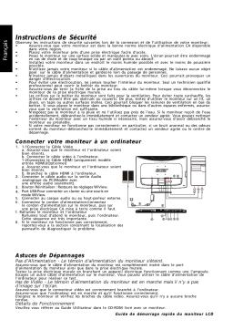 Acer DW271HL Manuel du propriétaire