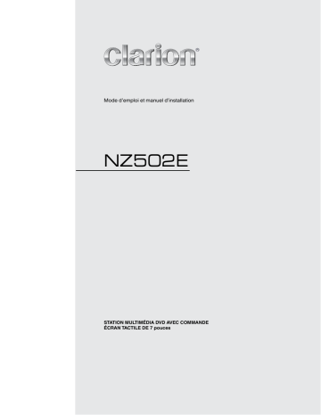 Clarion NZ502E Manuel du propriétaire | Fixfr