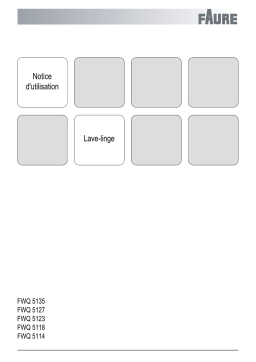 Faure FWQ 5127 Manuel du propriétaire