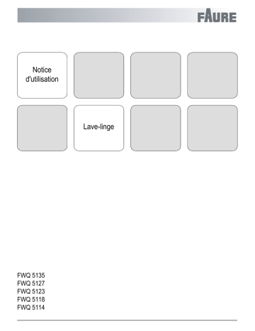 Faure FWQ 5127 Manuel du propriétaire | Fixfr