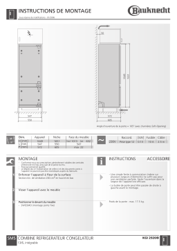 Bauknecht KGI 2920 Manuel du propriétaire