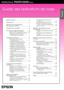 Epson Stylus Photo R340 Manuel du propriétaire