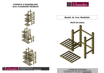 Manuel du propriétaire | LA SOMMELIERE MCM50 Manuel utilisateur | Fixfr