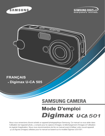 Samsung DIGIMAXU-CA 505 Manuel du propriétaire | Fixfr