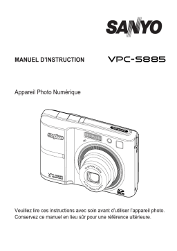 Sanyo VPC-S885 Manuel du propriétaire