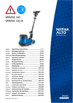 Nilfisk SPINTEC 343 Manuel utilisateur