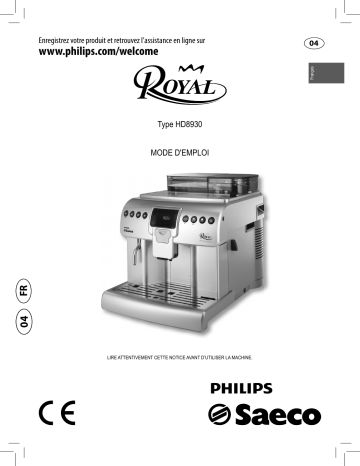 Philips ROYAL HD 8930 Manuel du propriétaire | Fixfr