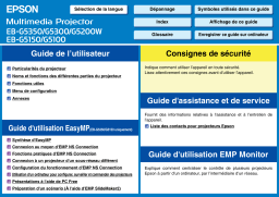 Epson EB-G5300NL Manuel du propriétaire