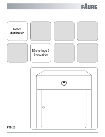 Faure FTB261 Manuel du propriétaire | Fixfr
