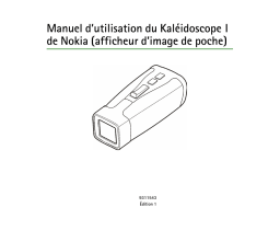 Nokia KALEIDOSCOPE I Manuel du propriétaire