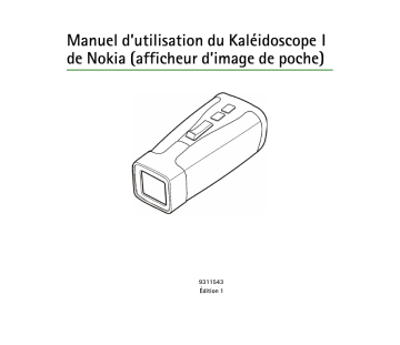 Nokia KALEIDOSCOPE I Manuel du propriétaire | Fixfr