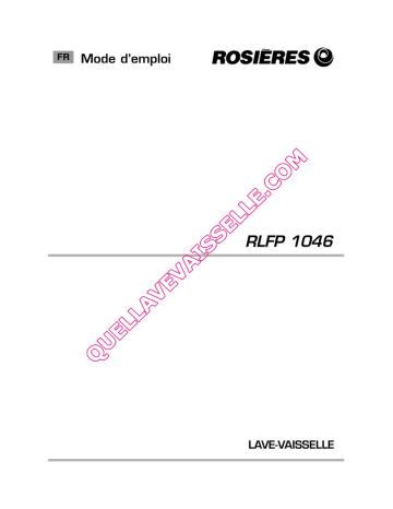 ROSIERES RLFP1046 Manuel du propriétaire | Fixfr