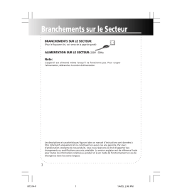 Thomson RT314 Manuel utilisateur