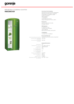 Gorenje RB6288OGR Manuel du propriétaire