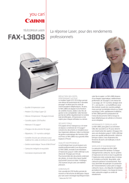 Canon FAX-L380s Manuel du propriétaire