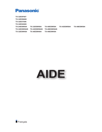 Panasonic TX43ESW504 Manuel du propriétaire | Fixfr