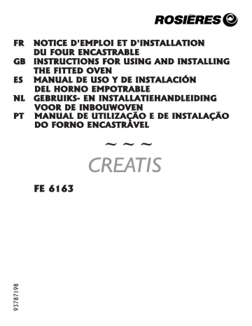 ROSIERES FE 6163 Manuel du propriétaire | Fixfr