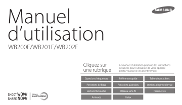 Samsung WB202F Manuel du propriétaire | Fixfr