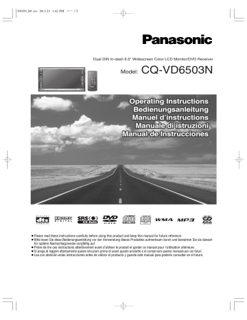 Panasonic CQ-VD6503N Manuel du propriétaire | Fixfr