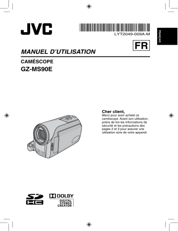 JVC GZ-MS90E Manuel du propriétaire | Fixfr