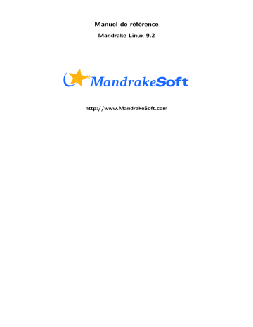 Manuel du propriétaire | MANDRAKE LINUX 9.2 Manuel utilisateur | Fixfr