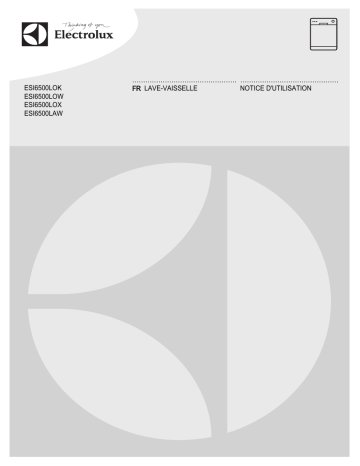 ESI6500LOX | ESI6500LOK | Electrolux ESI6500LOW Manuel du propriétaire | Fixfr