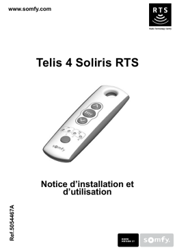 Somfy TELIS 4 SOLIRIS RTS Manuel du propriétaire