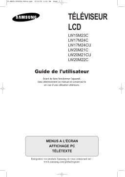 Samsung LW15M23CP Manuel du propriétaire