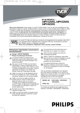 Philips 14PV225 Manuel du propriétaire