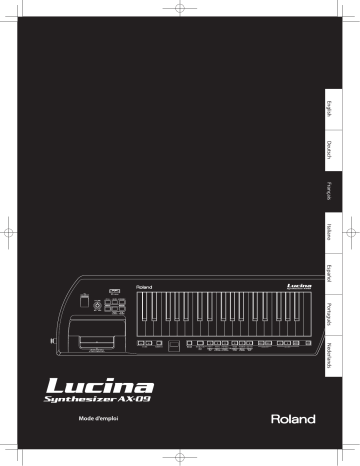 Roland LUCINA AX-09-BK Manuel du propriétaire | Fixfr