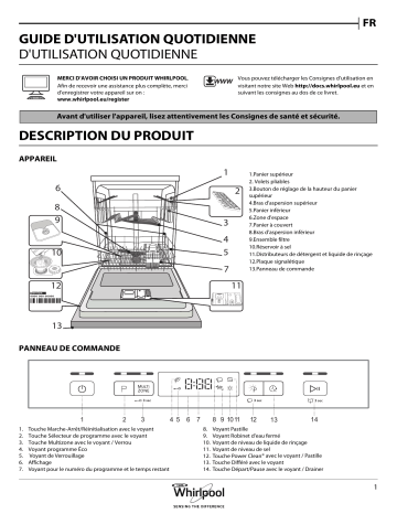 WRFEB16 | WRFE2816 | ADG422X | Whirlpool WFC 3B18 Manuel du propriétaire | Fixfr