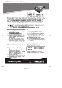 Philips 14PV112 Manuel du propriétaire