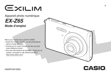 Casio EX-Z65 Manuel du propriétaire | Fixfr