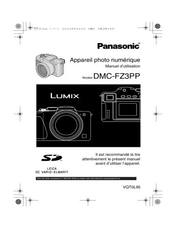 Panasonic LUMIX DMC-FZ3PP Manuel du propriétaire | Fixfr