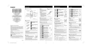 Olympus VN-2100 Manuel du propriétaire | Fixfr
