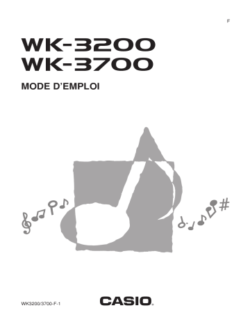 Casio WK-3700 Manuel du propriétaire | Fixfr